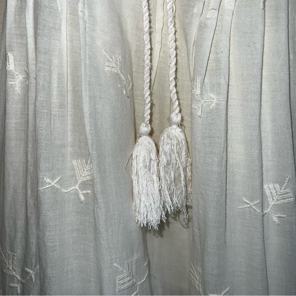 Josie Ivory Gustavia Embroidered Lace Boho Top Sz S - Picture 7 of 12